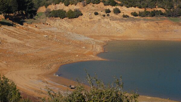 Edirne'nin Keşan ilçesinde, şehrin su ihtiyacının büyük bölümü karşılayan Kadıköy Barajı'nda yüzde 8 doluluk kaldı. - Sputnik Türkiye