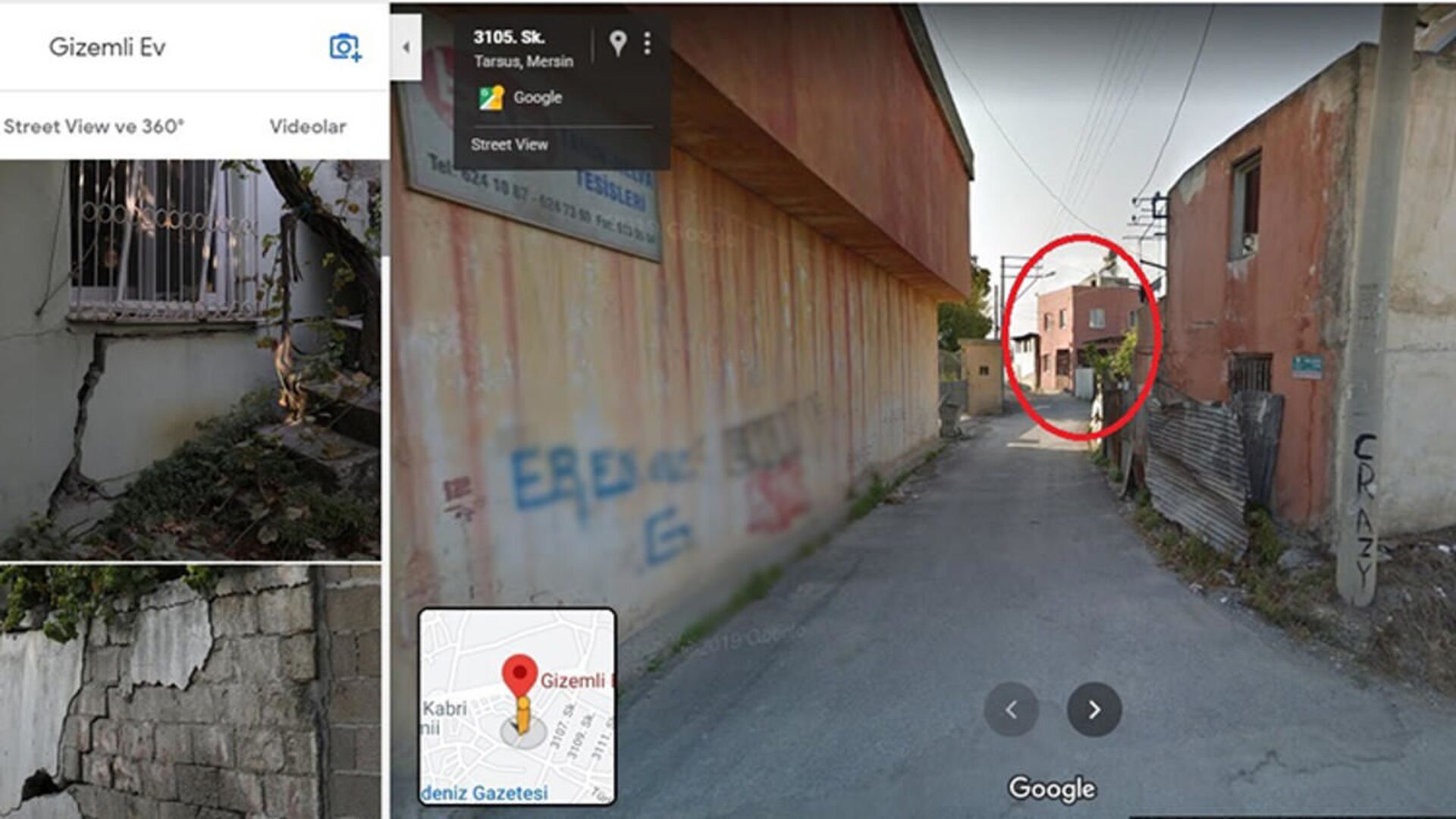 Mersin'deki 'gizemli ev' Google'ın haritalar hizmetinde işaretlendi - Sputnik Türkiye, 1920, 19.02.2021