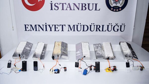 İstanbul 15 Temmuz Demokrasi Otogarı'nda 5 kilogram ağırlığında 6 patlayıcı madde ele geçirildi. - Sputnik Türkiye