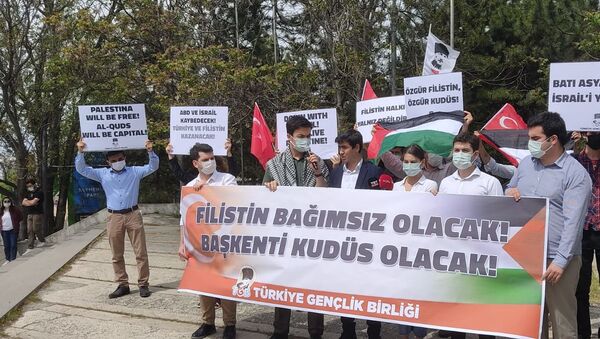 TGB üyeleri, İsrail’in Mescid-i Aksa’ya müdahalesini protesto etti - Sputnik Türkiye