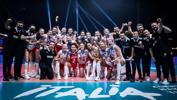 Türkiye A Milli Kadın Voleybol Takımı - FIVB Milletler Ligi Dörtlü Finali - Sputnik Türkiye