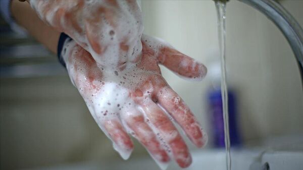 Su ve sabun ile elleri yıkamak - Sputnik Türkiye