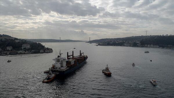 İstanbul Boğazı gemi trafiğine kapatıldı - Sputnik Türkiye