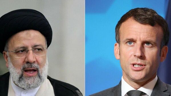 İran Cumhurbaşkanı İbrahim Reisi ile Fransa Cumhurbaşkanı Emmanuel Macron, telefon görüşmesi gerçekleştirdi. - Sputnik Türkiye