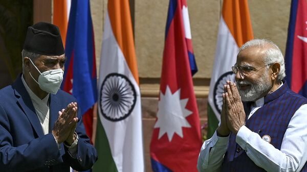 Hindistan ve Nepal Başbakanları - Sputnik Türkiye