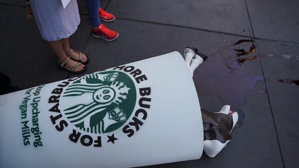 New York'ta Starbucks karşıtı protesto - Sputnik Türkiye