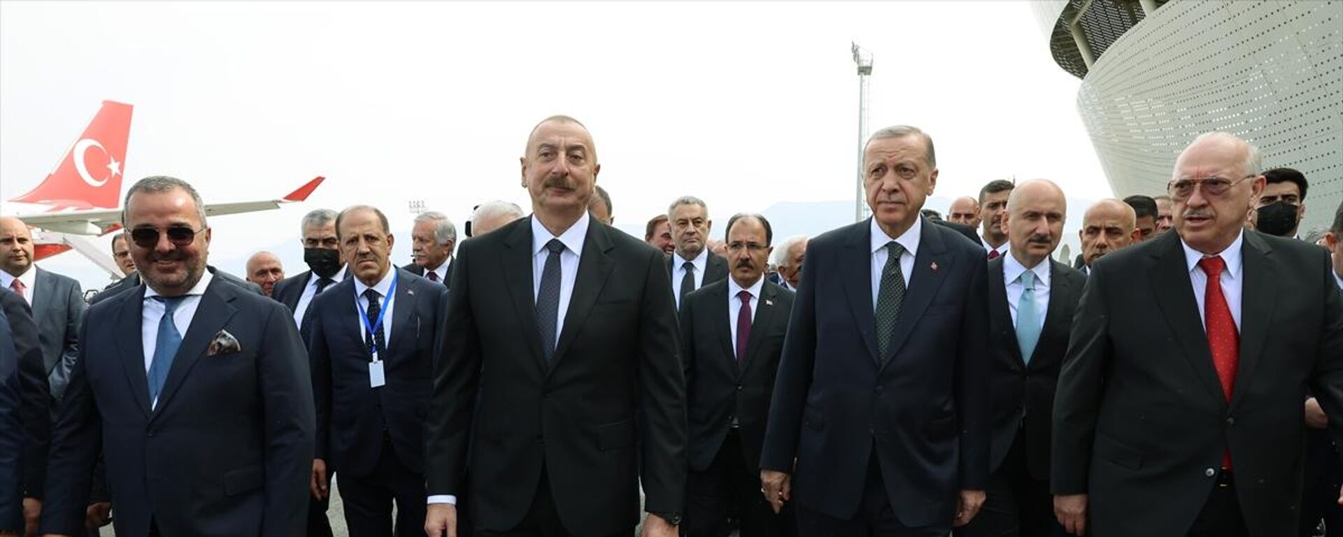 Erdoğan ile Aliyev, Azerbaycan'da Zengilan Havalimanı'nın açılışını yaptı - Sputnik Türkiye, 1920, 20.10.2022