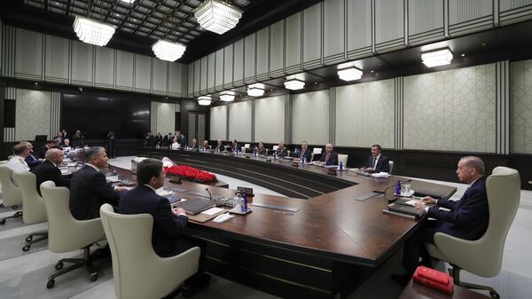 Cumhurbaşkanı Recep Tayyip Erdoğan başkanlığındaki Milli Güvenlik Kurulu (MGK) Toplantısı  - Sputnik Türkiye