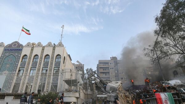 İsrail  İran'ın Şam'daki konsolosluk binasına saldırdı - Sputnik Türkiye
