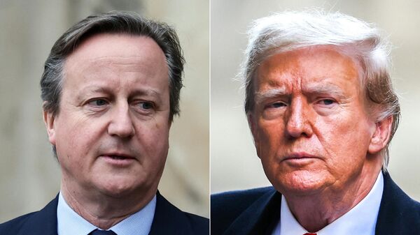 Cameron ve Trump - Sputnik Türkiye