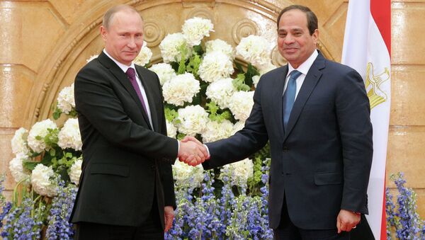 Rusya Devlet Başkanı Vladimir Putin ve Mısır Cumhurbaşkanı Abdulfettah El-Sisi - Sputnik Türkiye