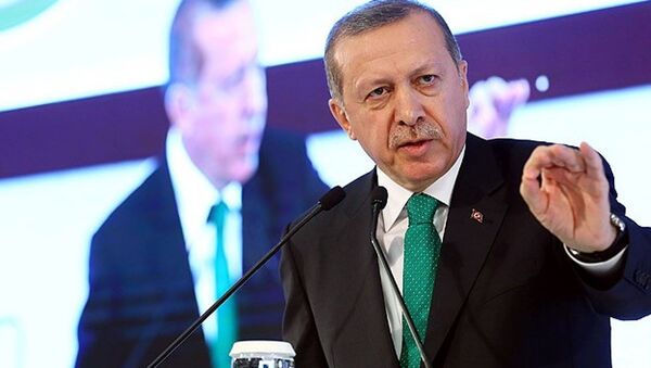 Gaziantep'teki toplu açılış töreninde konuşan Erdoğan, başkanlık sistemi ile ilgili olarak, “400 milletvekilini verin ve bu iş huzur içinde çözülsün” dedi. - Sputnik Türkiye