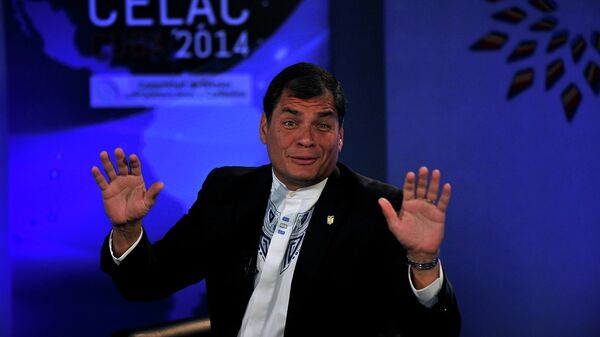 Ekvador Devlet Başkanı Rafael Correa  - Sputnik Türkiye