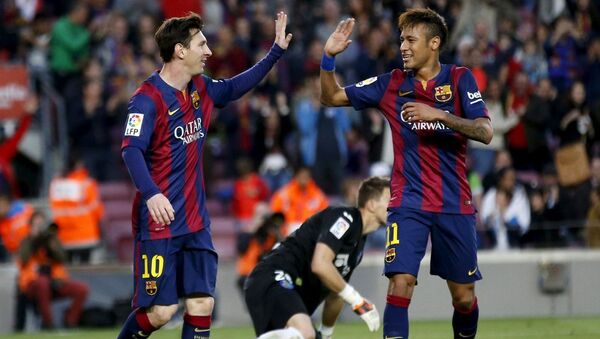 Barcelona oyuncuları Messi ve Neymar - Sputnik Türkiye