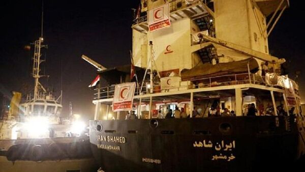 İran’ın Yemen’e yolladığı ‘İran Şahid’ adlı insani yardım gemisi - Sputnik Türkiye