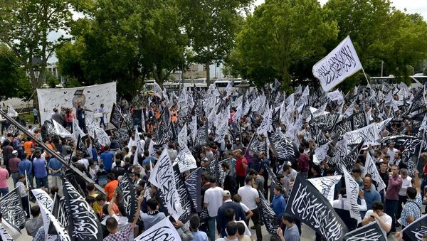 İstanbul'da Hizb-ut Tahrir yürüyüşü - Sputnik Türkiye