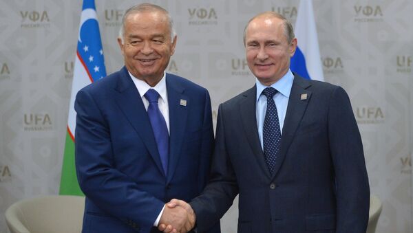 Rusya Devlet Başkanı Vladimir Putin - Özbekistan Devlet Başkanı İslam Kerimov - Sputnik Türkiye