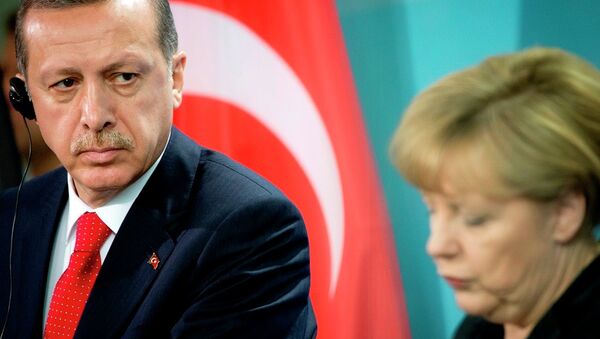 Erdoğan&Merkel - Sputnik Türkiye