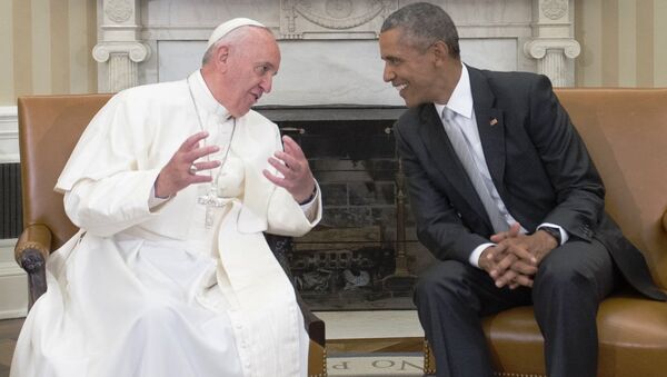 Papa Francis&Barack Obama - Sputnik Türkiye