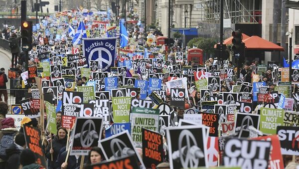 Londra'da nükleer silah karşıtı gösteri - Sputnik Türkiye