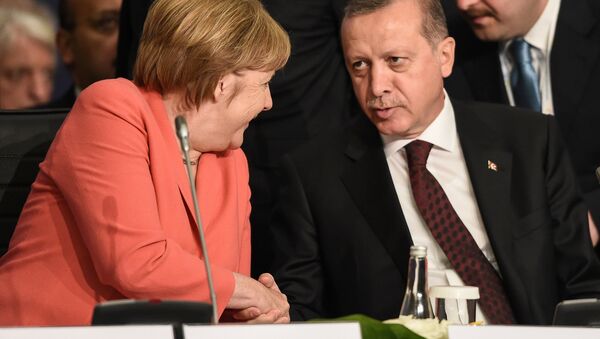 Angela Merkel - Recep Tayyip Erdoğan - Sputnik Türkiye