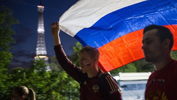 EURO 2016 - Rus taraftarlar - Sputnik Türkiye