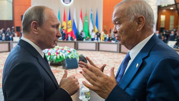 Rusya Devlet Başkanı Vladimir Putin- Eski Özbekistan Devlet Başkanı İslam Kerimov - Sputnik Türkiye