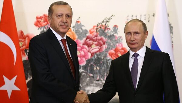Cumhurbaşkanı Recep Tayyip Erdoğan ve Rusya Devlet Başkanı Vladimir Putin. - Sputnik Türkiye