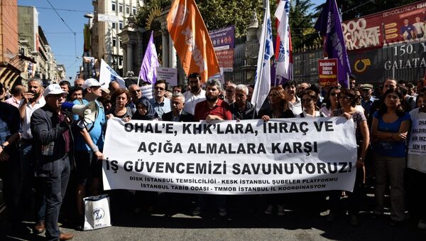 Sendika ve STK'lardan KHK protestosu - Sputnik Türkiye