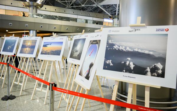 Moskova’nın Uluslararası Vnukovo Havaalanı’nda THY’nın fotoğraf sergisi - Sputnik Türkiye