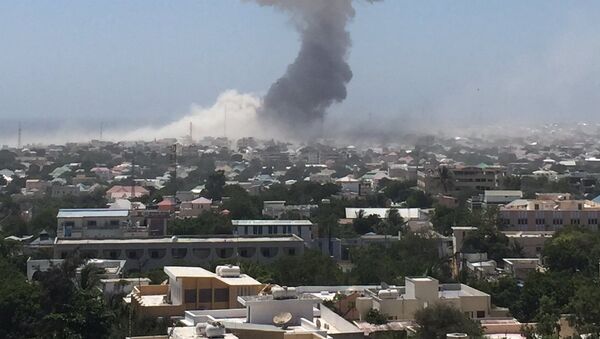 Mogadişu Uluslararası Havaalanı yakınındaki patlama - Sputnik Türkiye