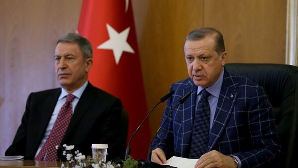 Recep Tayyip Erdoğan - Hulusi Akar - Sputnik Türkiye