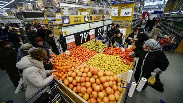 Rusya pazarında Türk meyve ve sebzeleri - Sputnik Türkiye