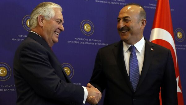 ABD Dışişleri Bakanı Rex Tillerson - Dışişleri Bakanı Mevlüt Çavuşoğlu - Sputnik Türkiye