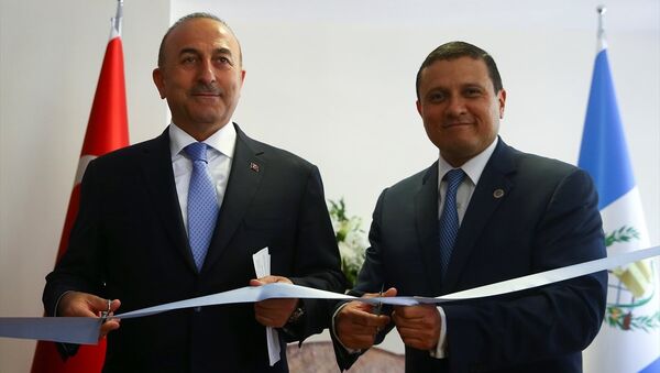Dışişleri Bakanı Mevlüt Çavuşoğlu, Guatemalalı mevkidaşı Carlos Raul Morales - Sputnik Türkiye