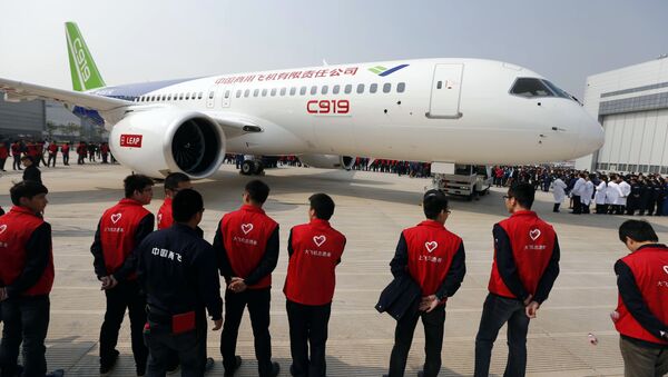 China's first big passenger plane C919 (File) - Sputnik Türkiye
