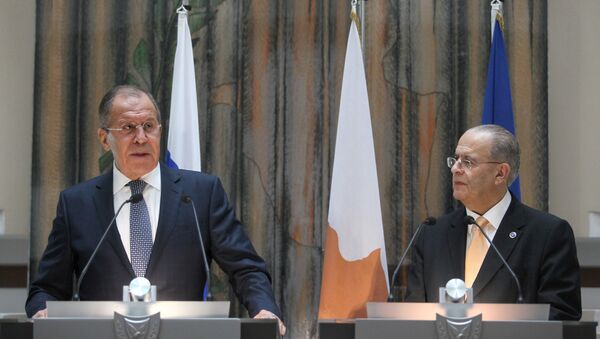 Rusya Dışişleri Bakanı Sergey Lavrov ve Kıbrıslı mevkidaşı Yannis Kasulidis - Sputnik Türkiye