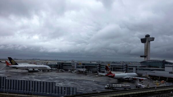 A general view of the international arrival terminal at JFK airport in New York - Sputnik Türkiye