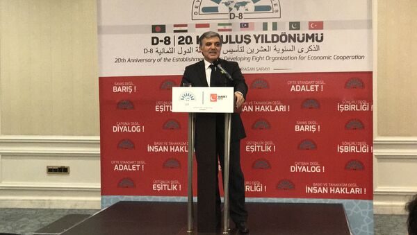 11'inci Cumhurbaşkanı Abdullah Gül, D-8'in yıldönümünde konuşma yaptı. - Sputnik Türkiye