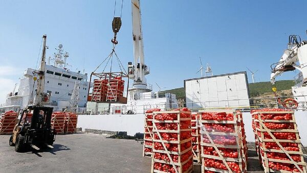 Katar'a ikinci gıda gemisi İzmir'de yüklenmeye başlandı - Sputnik Türkiye