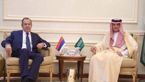Rusya Dışişleri Bakanı Sergey Lavrov - Suudi Arabistan Dışişleri Bakanı Adil el Cubeyr - Sputnik Türkiye