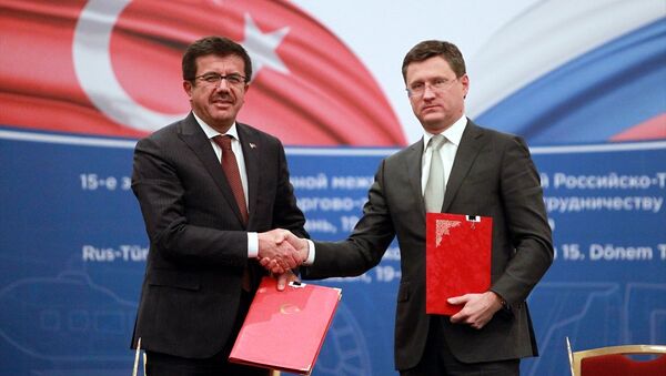 Ekonomi Bakanı Nihat Zeybekci ve Rusya Enerji Bakanı Aleksandr Novak - Sputnik Türkiye