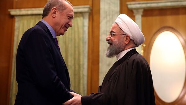Cumhurbaşkanı Recep Tayyip Erdoğan ve İran Cumhurbaşkanı Hasan Ruhani - Sputnik Türkiye