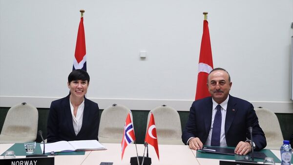 Dışişleri Bakanı Mevlüt Çavuşoğlu- Norveç Dışişleri Bakanı Ine Marie Eriksen - Sputnik Türkiye