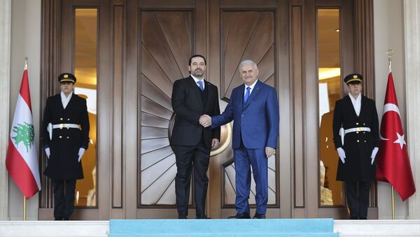 Başbakan Binali Yıldırım (sağda), Lübnan Başbakanı Saad Hariri - Sputnik Türkiye