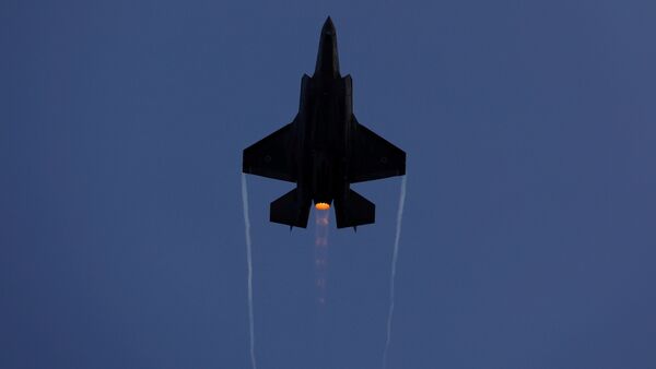 İsrail Hava Kuvvetleri F-35 savaş uçağı Hatzerim Hava Üssü  - Sputnik Türkiye