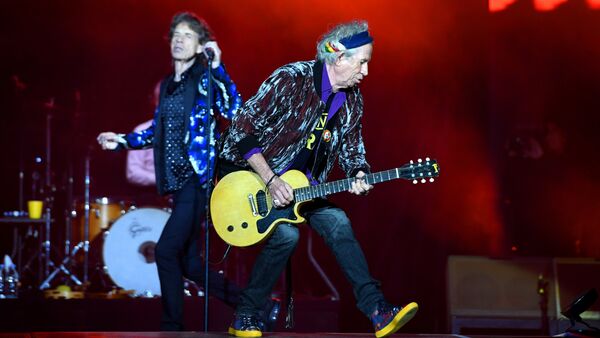 Rolling Stones Mick Jagger Keith Richards Stones - No Filter turu Esprit arena Düsseldorf 2017 - Sputnik Türkiye