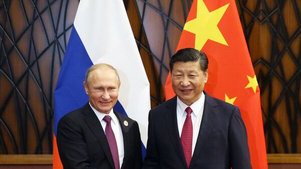 Rusya Devlet Başkanı Vladimir Putin-Çin Devlet Başkanı Şi Cinping - Sputnik Türkiye