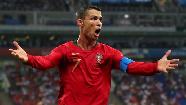 2018 FIFA Dünya Kupası'daki Portekiz-İspanya maçında Cristiano Ronaldo - Sputnik Türkiye