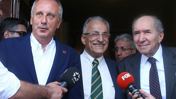 Muharrem İnce, Murat Karayalçın ve Altan Öymen - Sputnik Türkiye